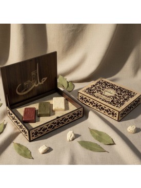 صابون حلب الزعيم مجموعة من ٣ قطع متنوعة