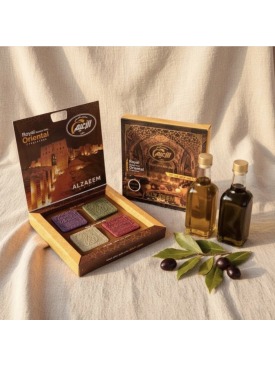 صابون حلب الزعيم مجموعة من ٤ قطع متنوعة